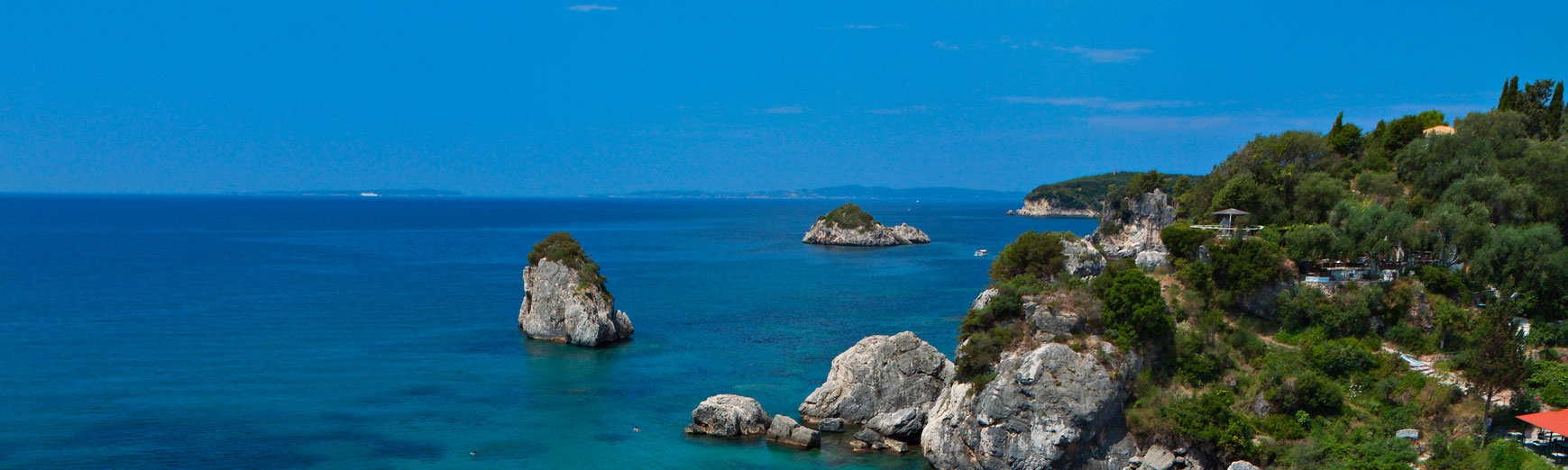 Igoumenitsa, Grecia, veduta panoramica costa Syvota