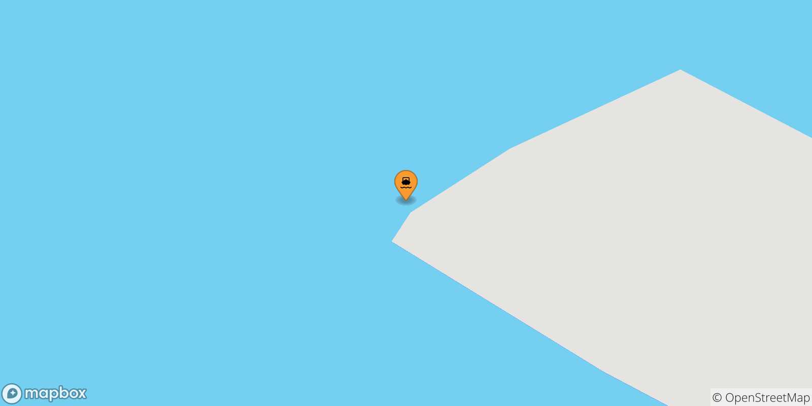 Mappa delle possibili rotte tra le Isole Pontine e Ventotene