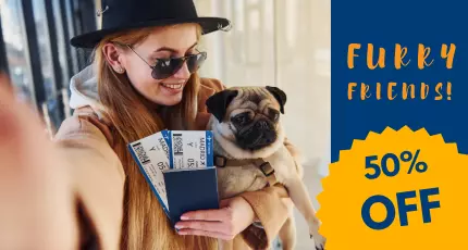Amici a 4 zampe a metà prezzo! 🐾