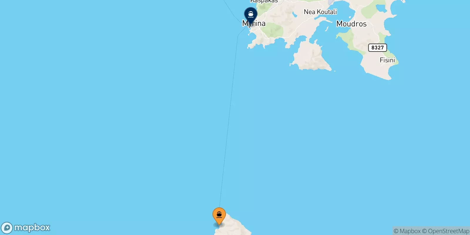 Traghetti da Agios Efstratios per Mirina (Limnos)