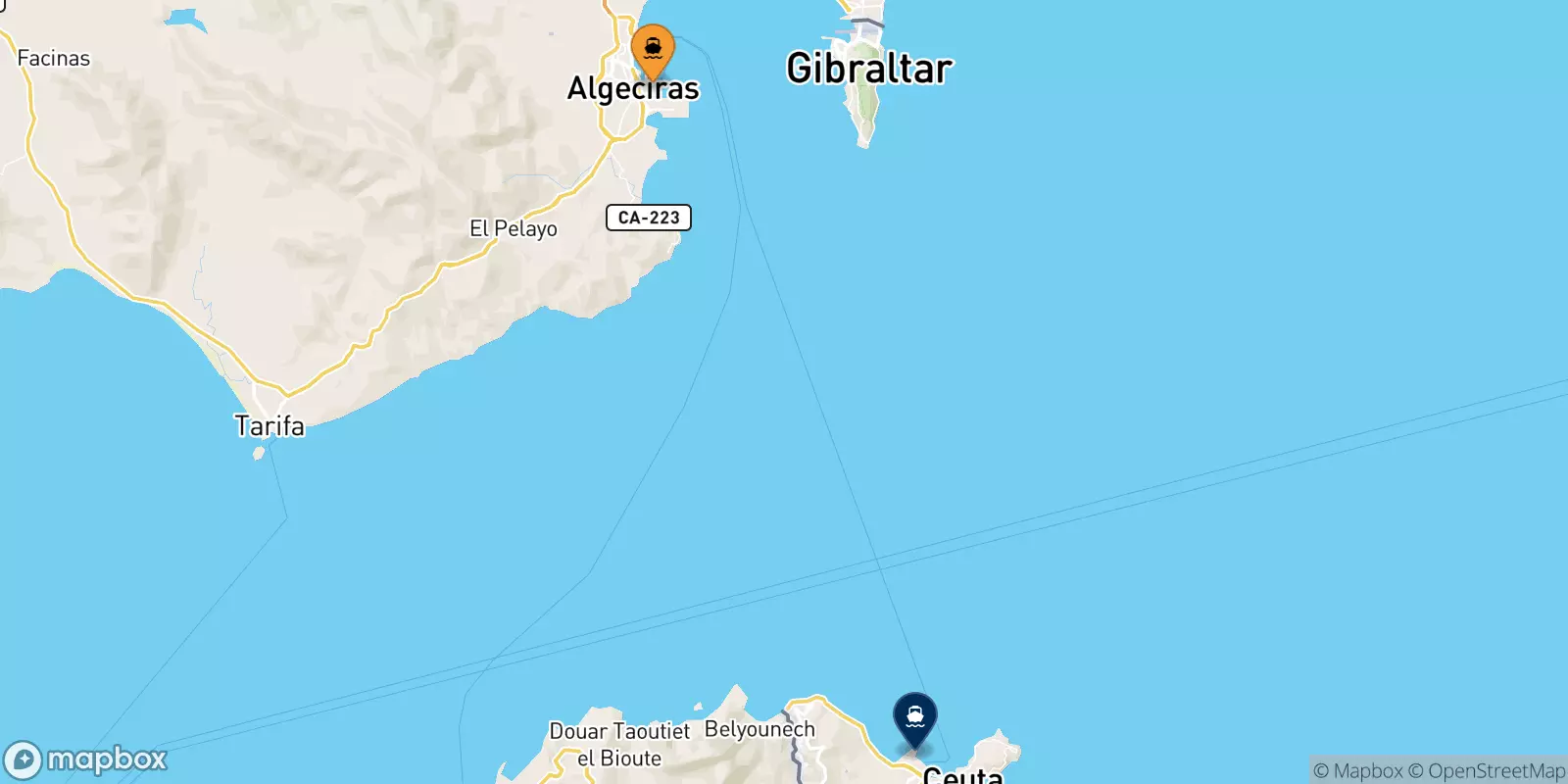 Traghetti da Algeciras per Ceuta