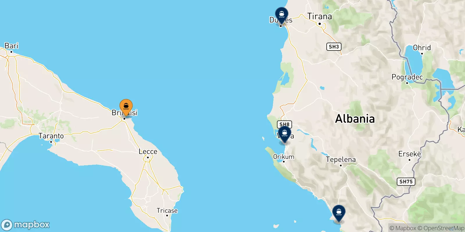 Traghetti Brindisi Albania Prenota Online Con NetFerry 
