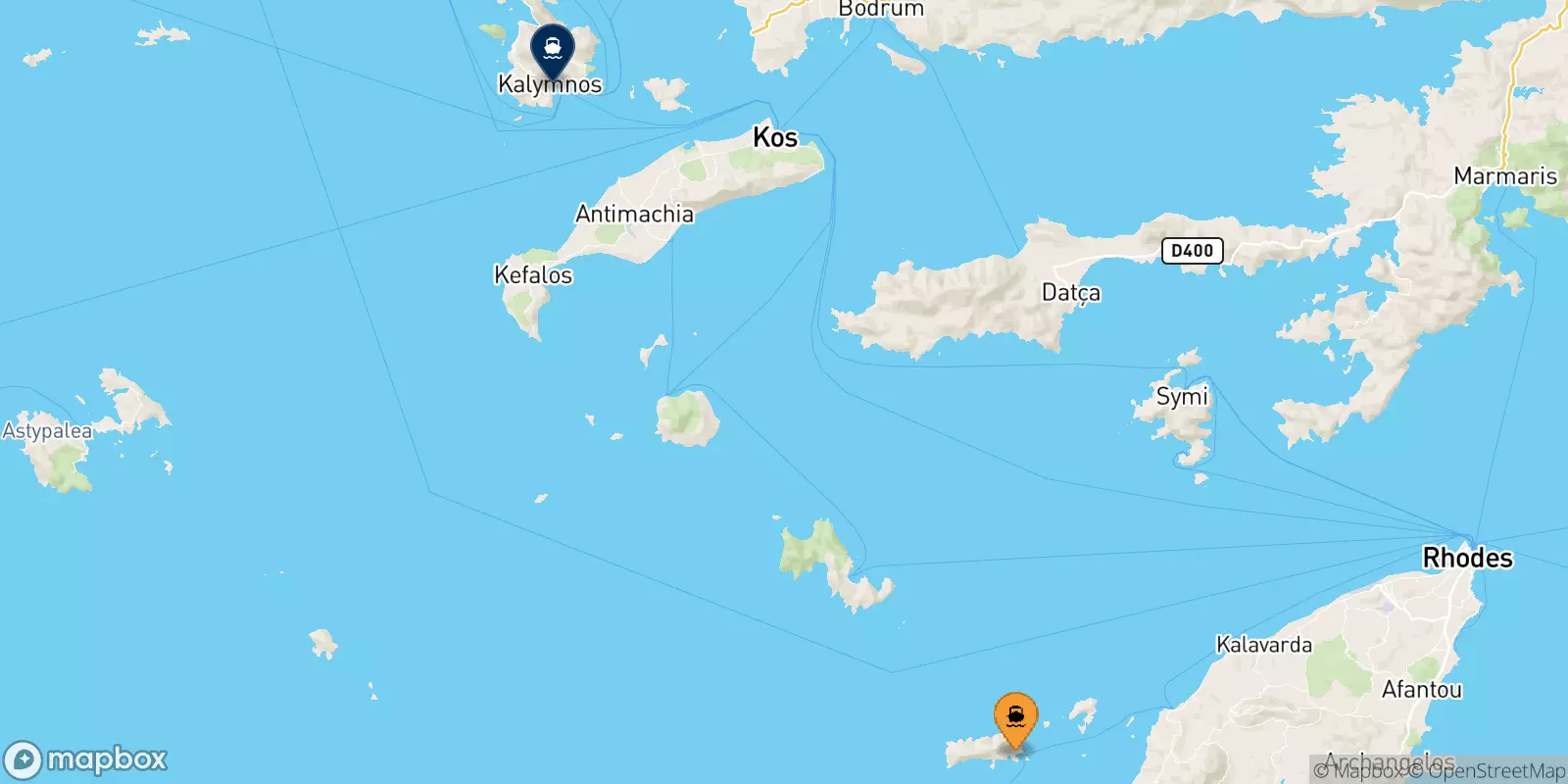 Traghetti da Chalki per Kalymnos