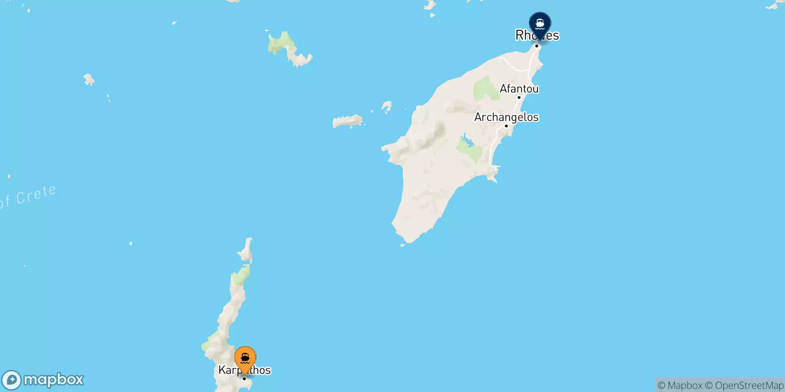 Traghetti da Diafani (Karpathos) per Rodi