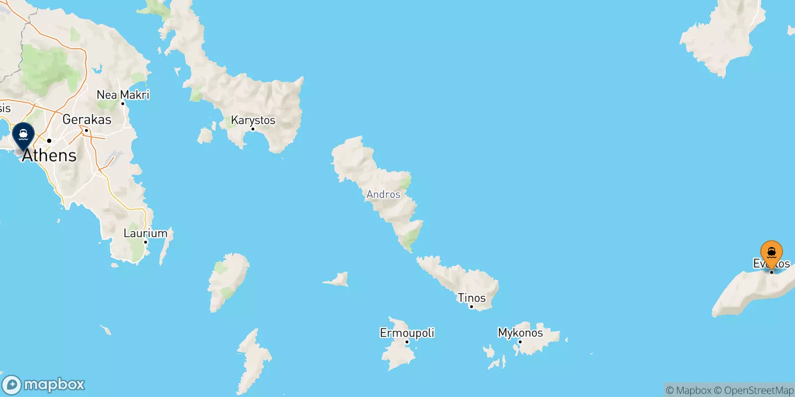 Traghetti da Evdilos (Ikaria) per Pireo