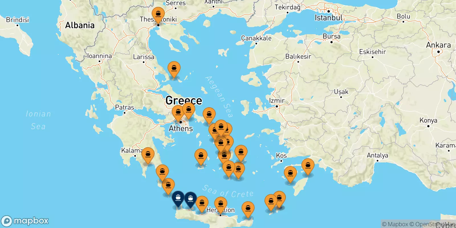 Traghetti dalla Grecia per Creta