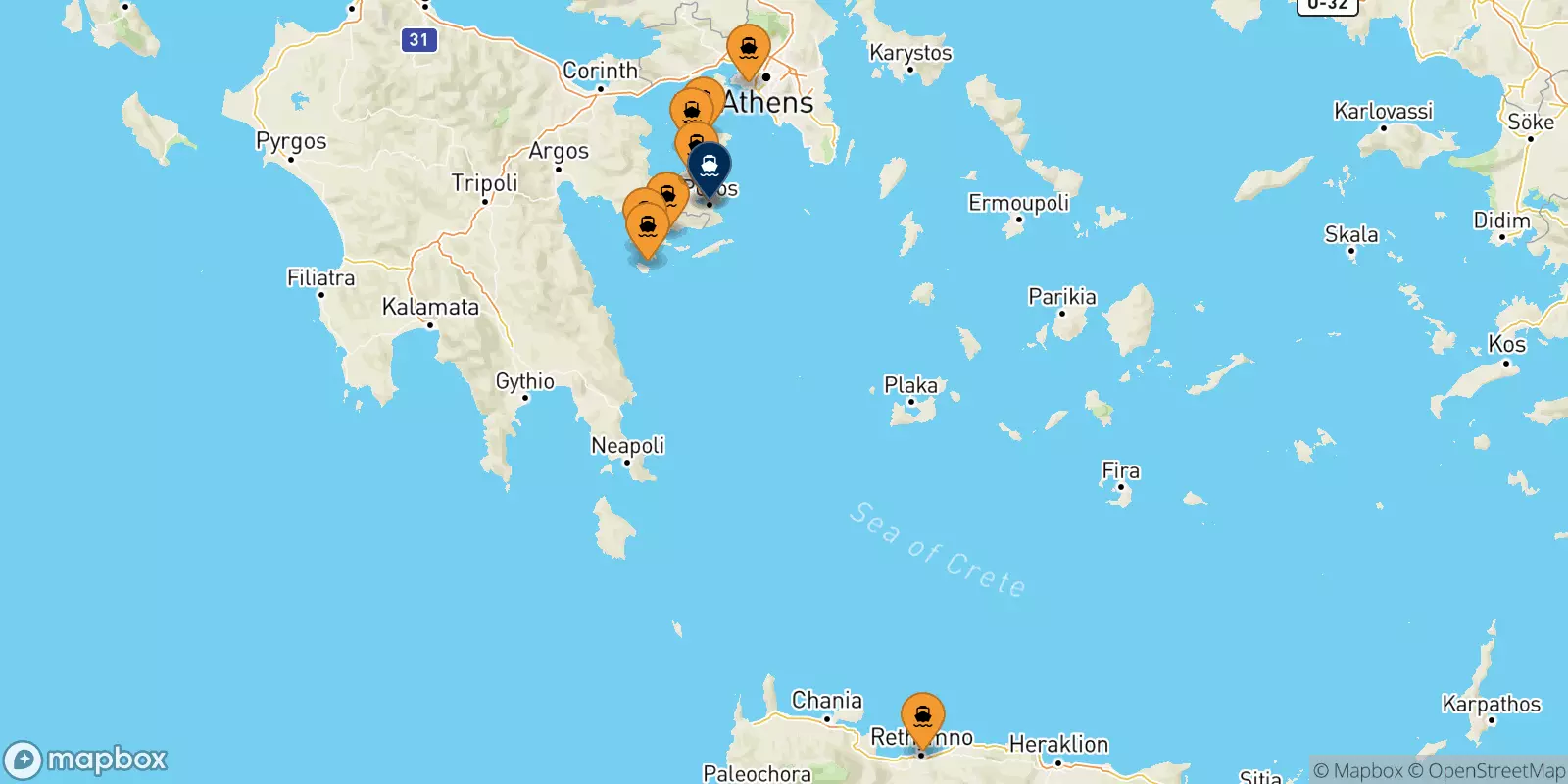 Traghetti dalla Grecia per Poros