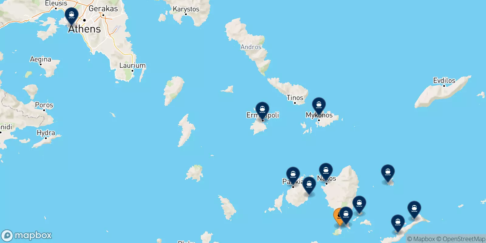 Traghetti da Iraklia per la Grecia