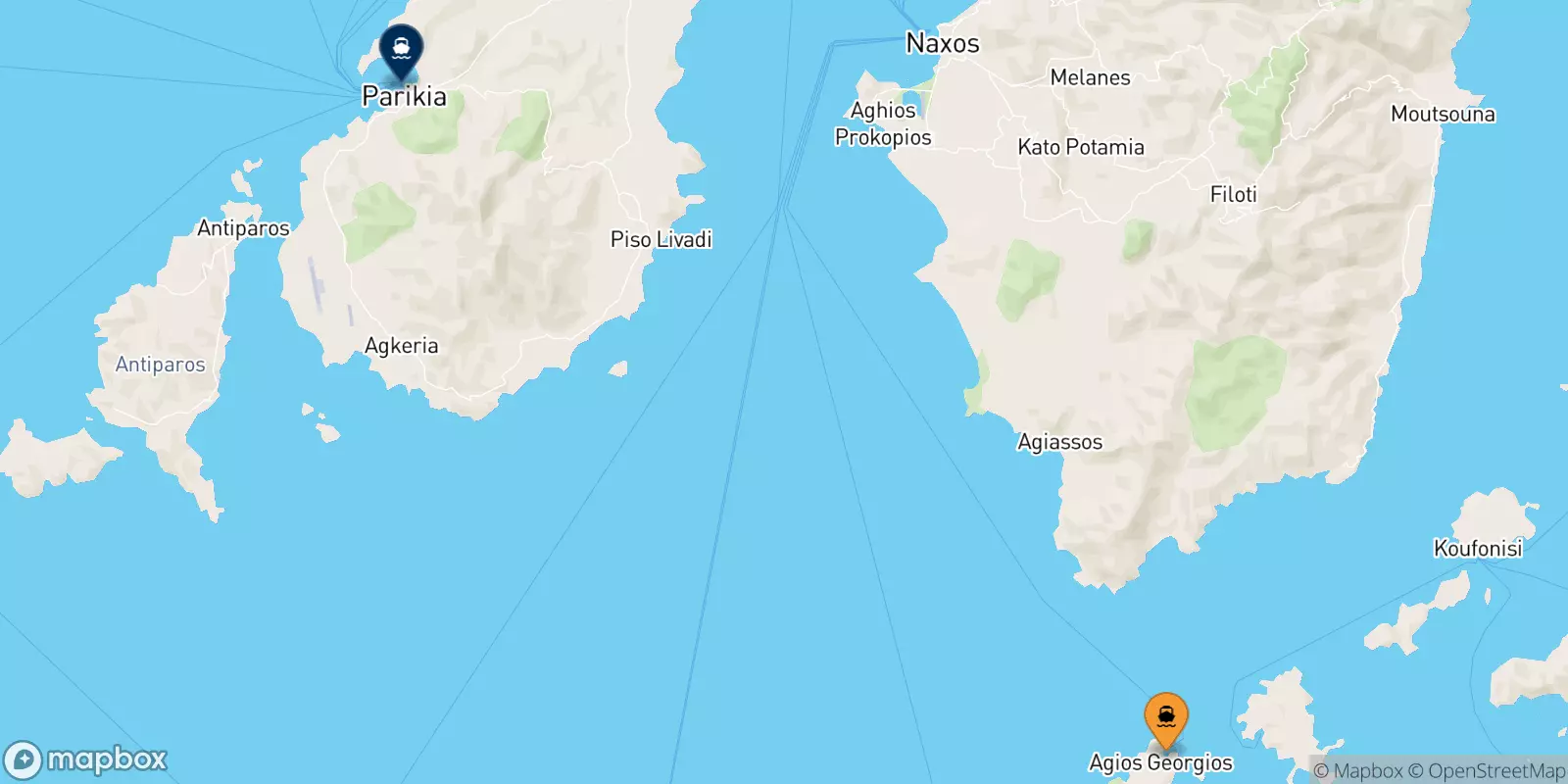 Traghetti da Iraklia per Paros