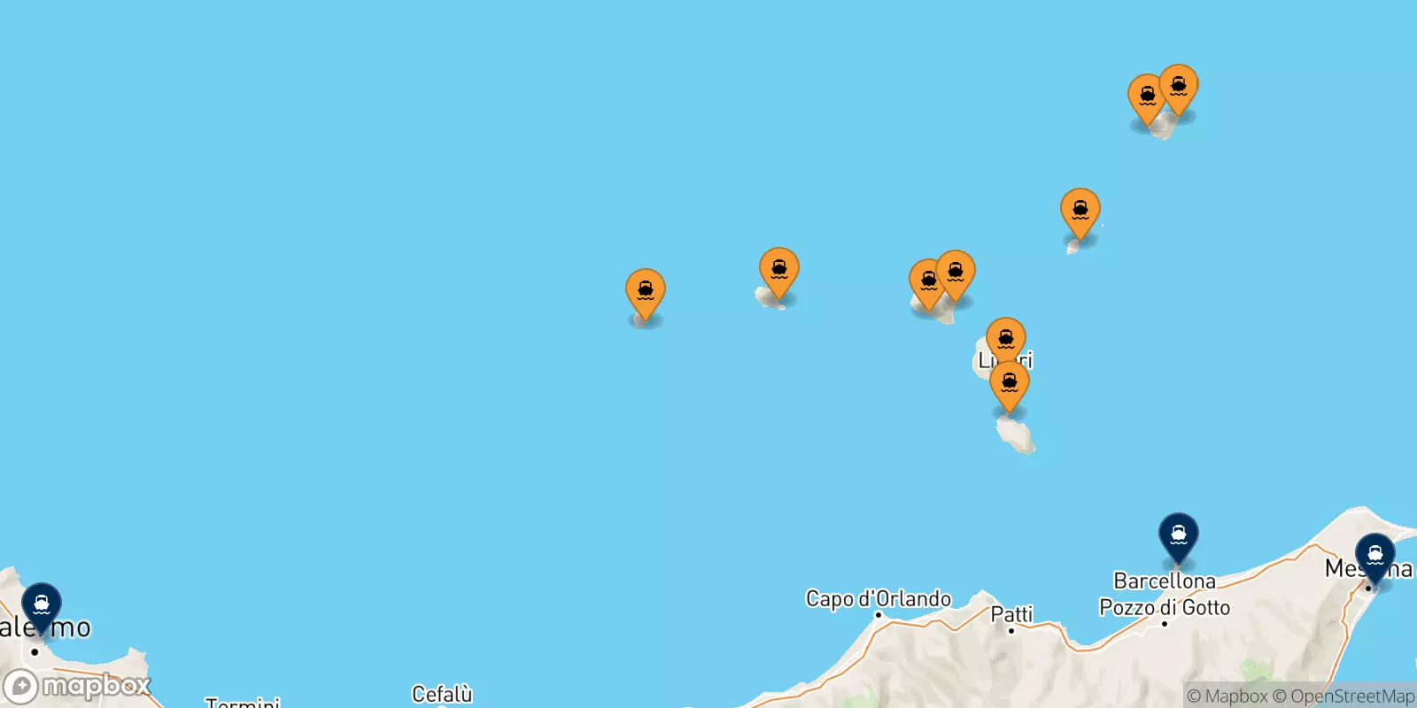 Traghetti dalle Isole Eolie per la Sicilia