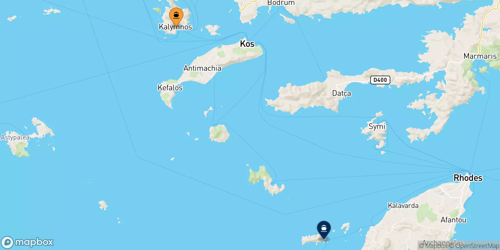 Traghetti da Kalymnos per Chalki