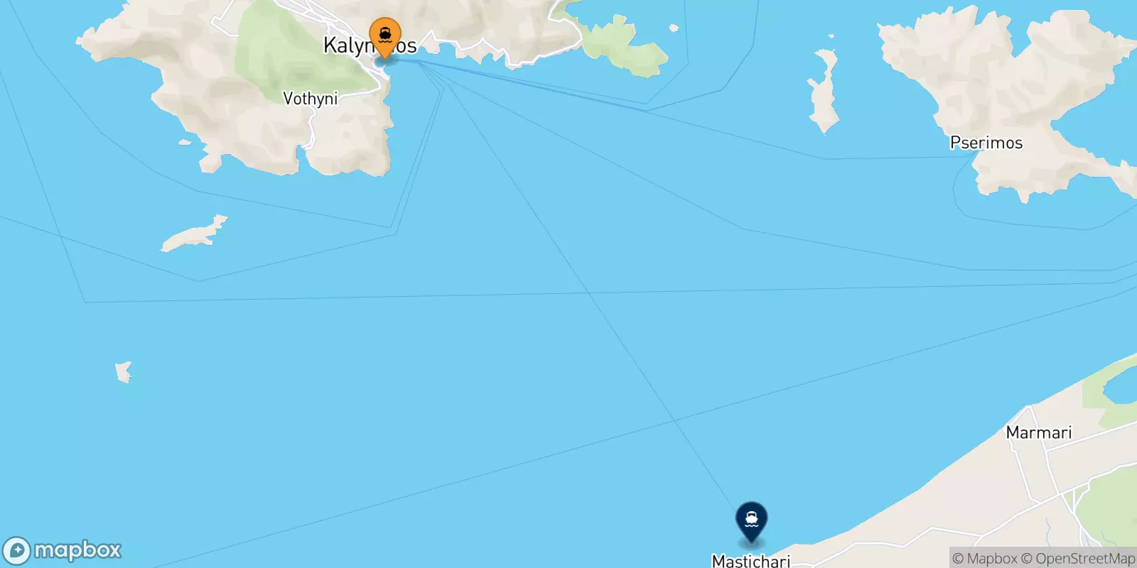 Traghetti da Kalymnos per Mastihari (Kos)