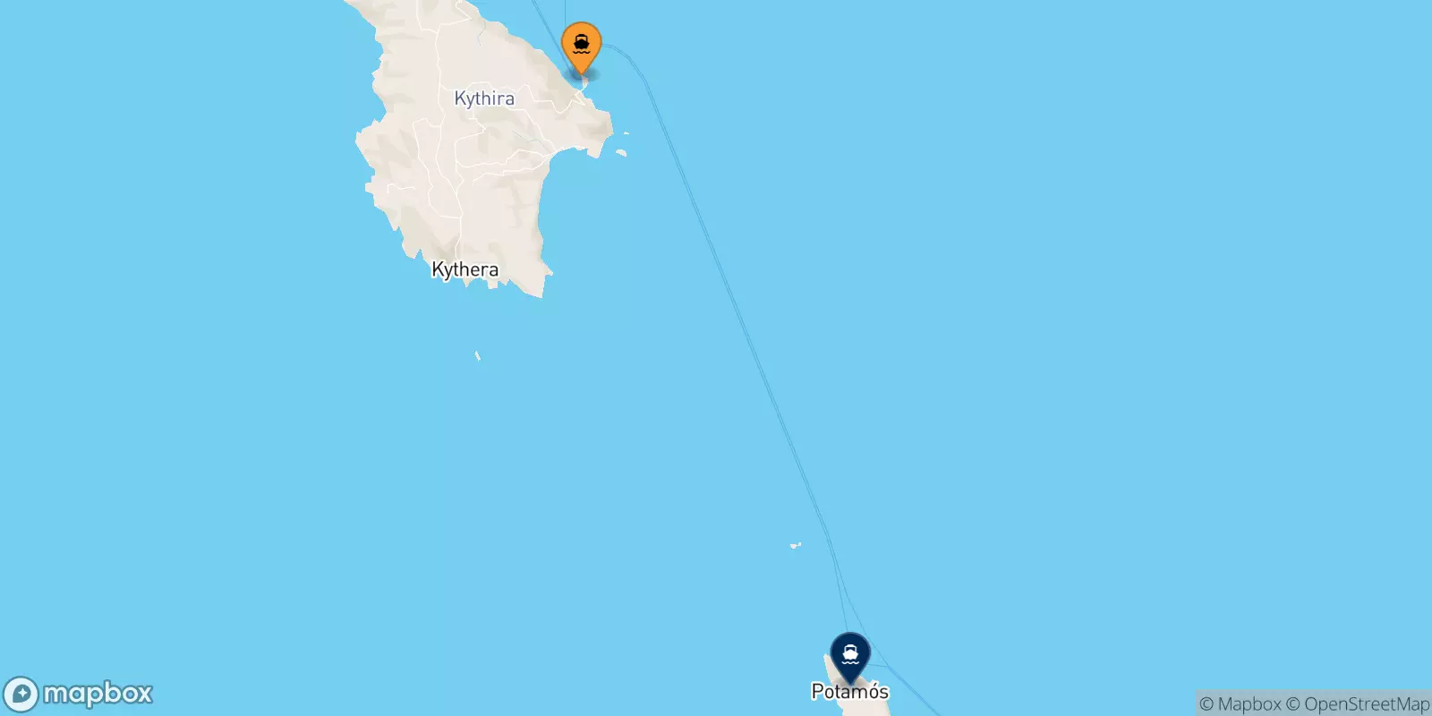 Traghetti da Kythira per Antikythira