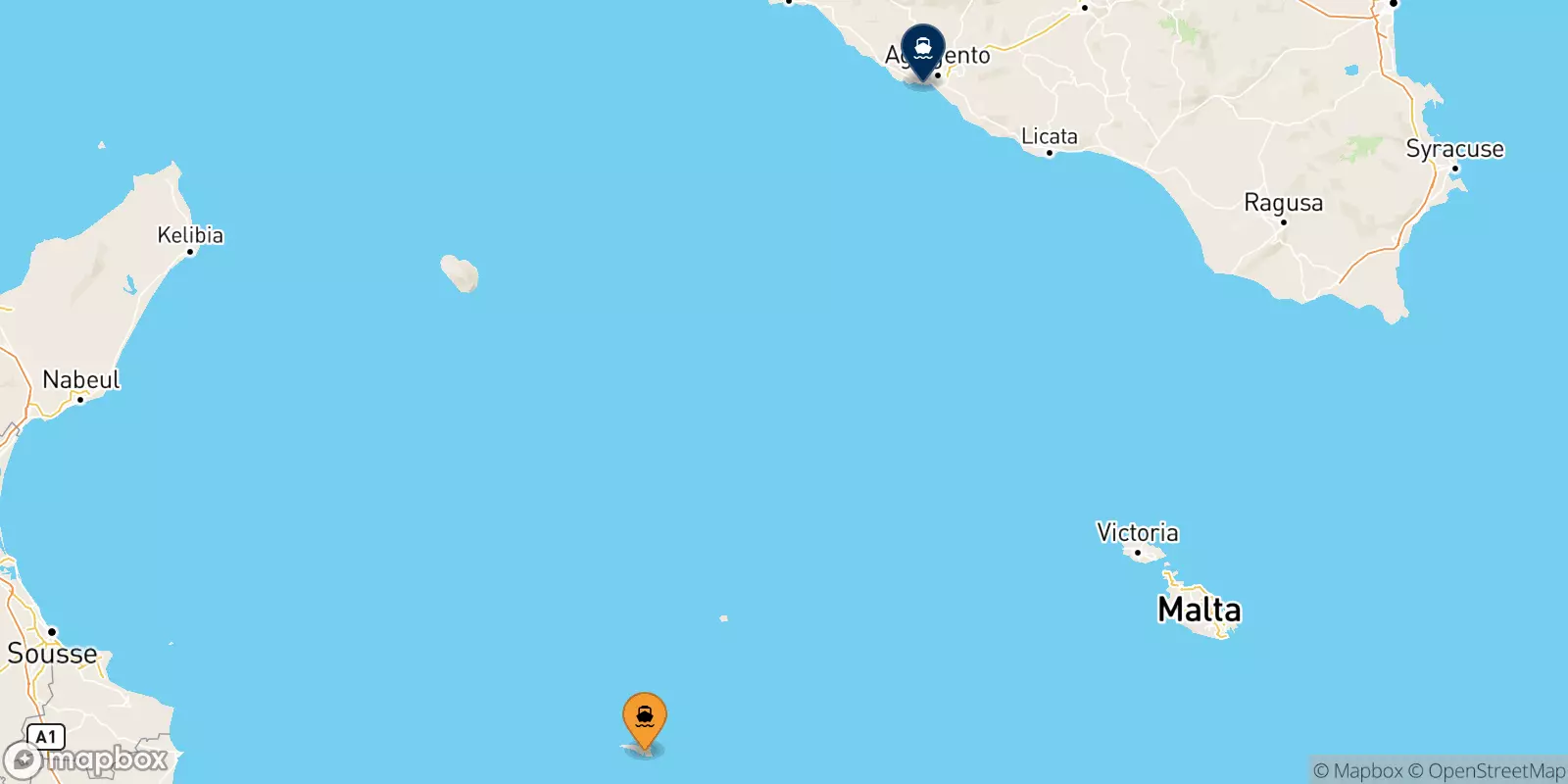 Traghetti da Lampedusa per la Sicilia