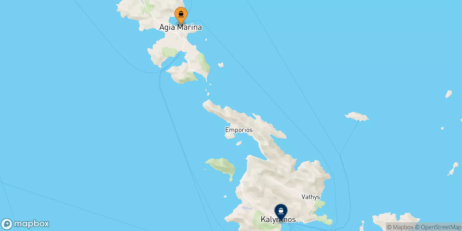 Traghetti da Leros per Kalymnos