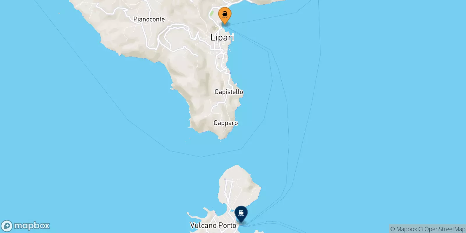 Traghetti da Lipari per Vulcano