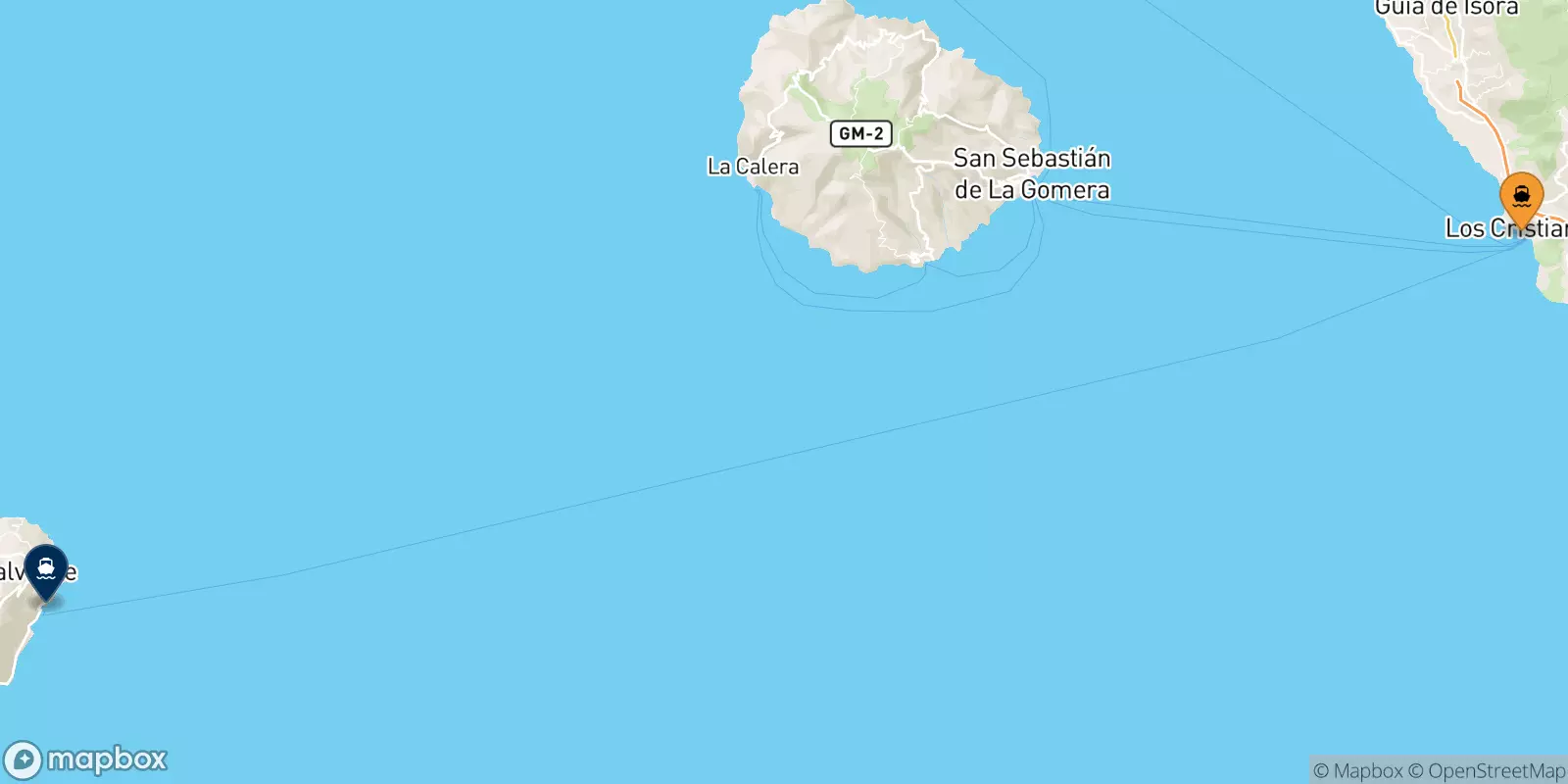 Traghetti da Los Cristianos (Tenerife) per Valverde (El Hierro)