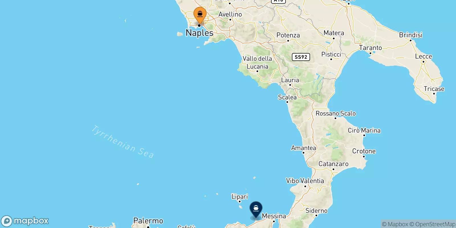 Traghetti da Napoli per Milazzo