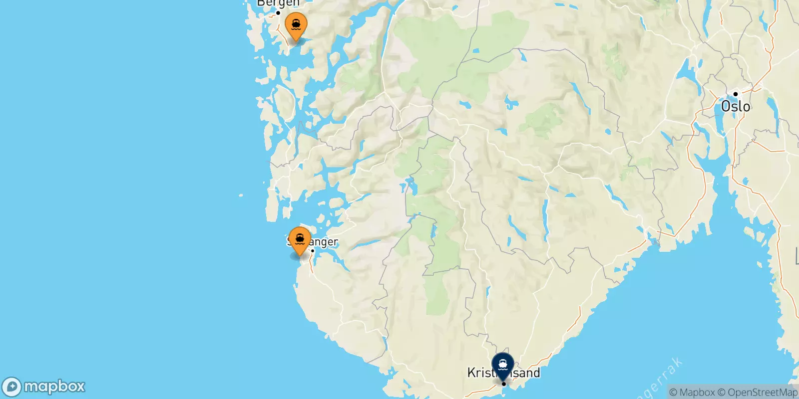 Traghetti dalla Norvegia per Kristiansand