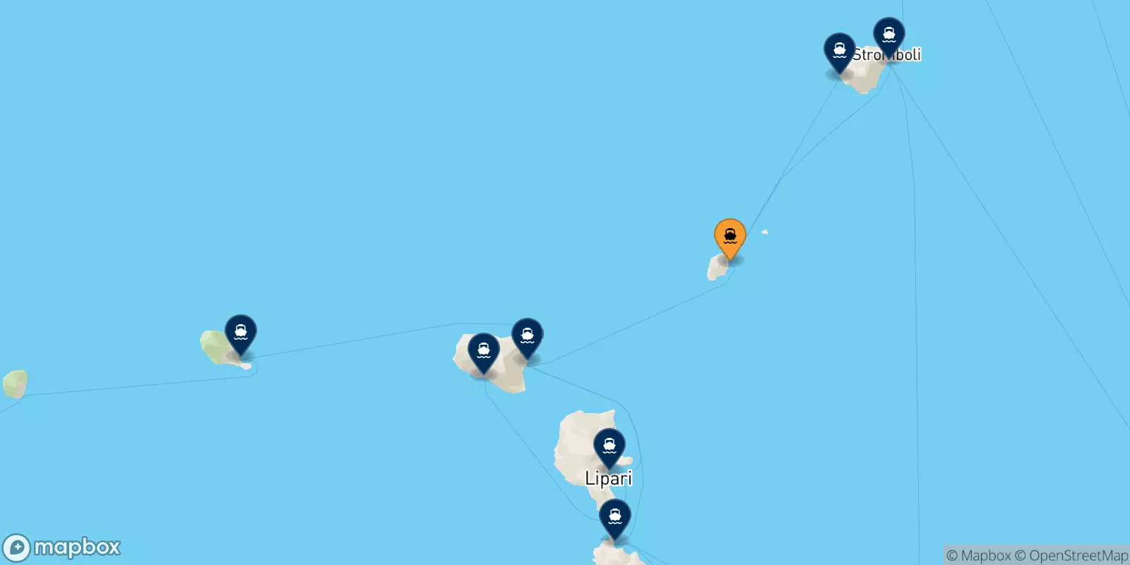 Traghetti da Panarea per le Isole Eolie