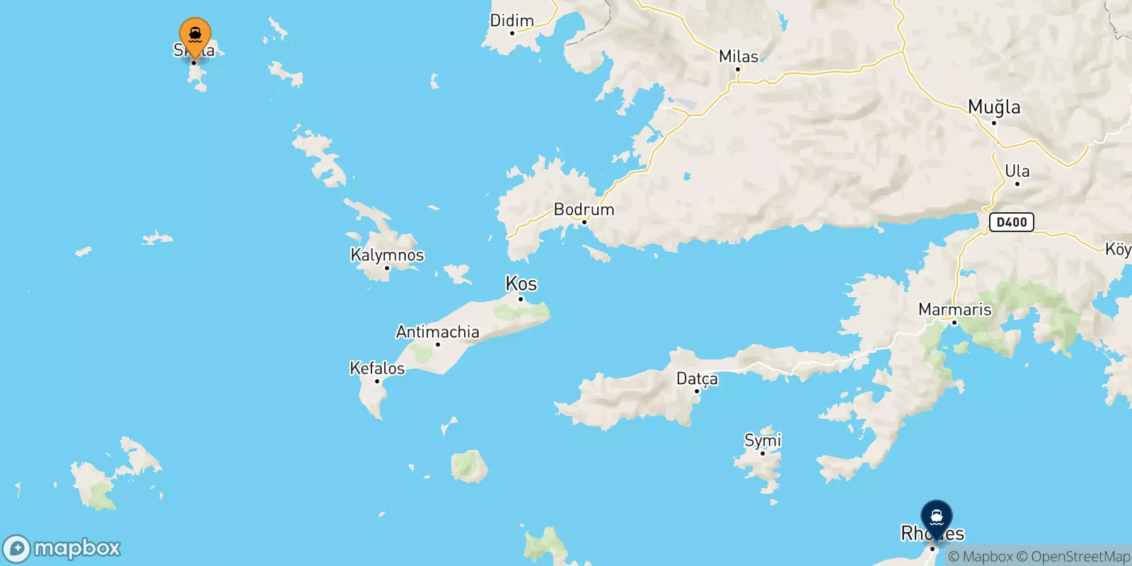 Traghetti da Patmos per Rodi