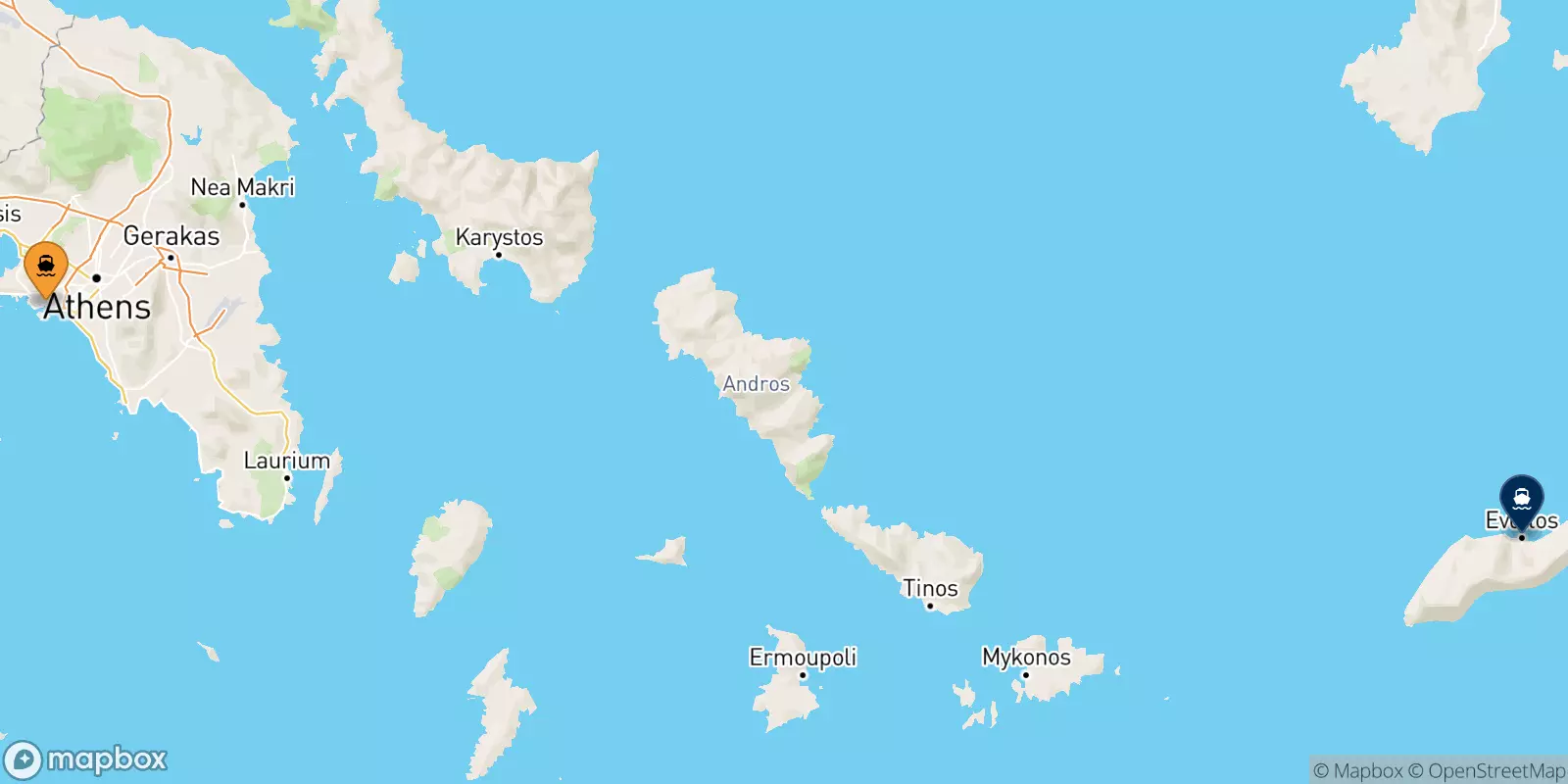 Traghetti da Pireo per Evdilos (Ikaria)