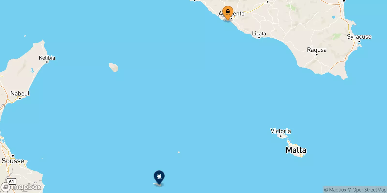 Traghetti da Porto Empedocle per Lampedusa