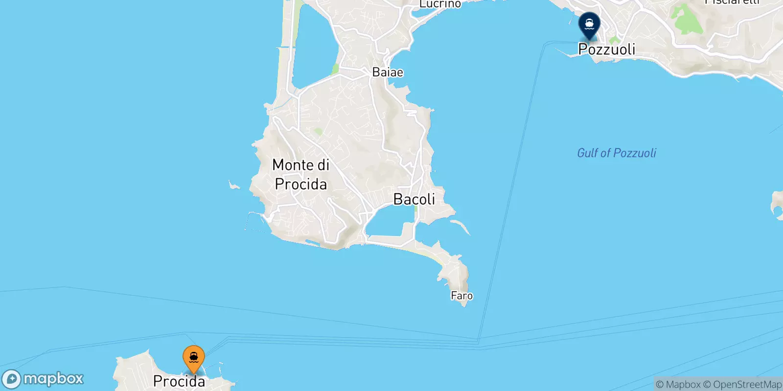 Traghetti da Procida per Casamicciola (Ischia)