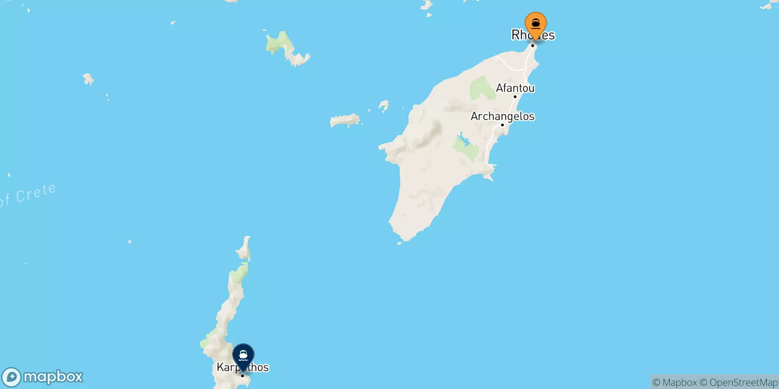 Traghetti da Rodi per Diafani (Karpathos)