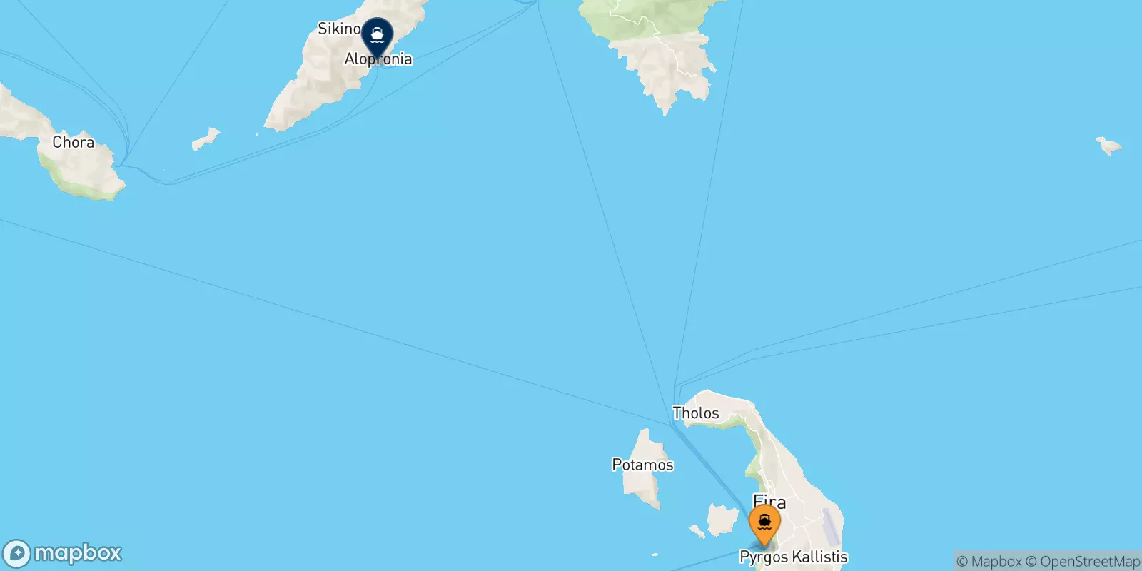 Traghetti da Santorini per Sikinos