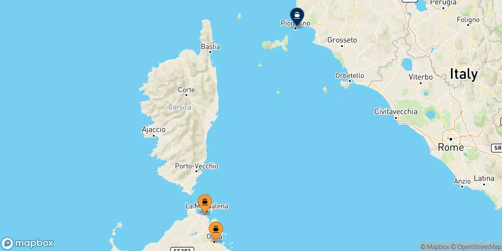 Traghetti dalla Sardegna per Piombino