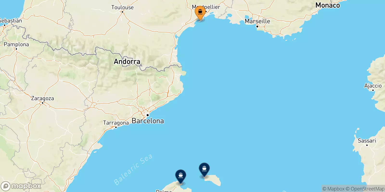 Traghetti da Sete per le Isole Baleari