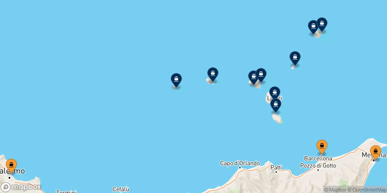 Traghetti dalla Sicilia per le Isole Eolie