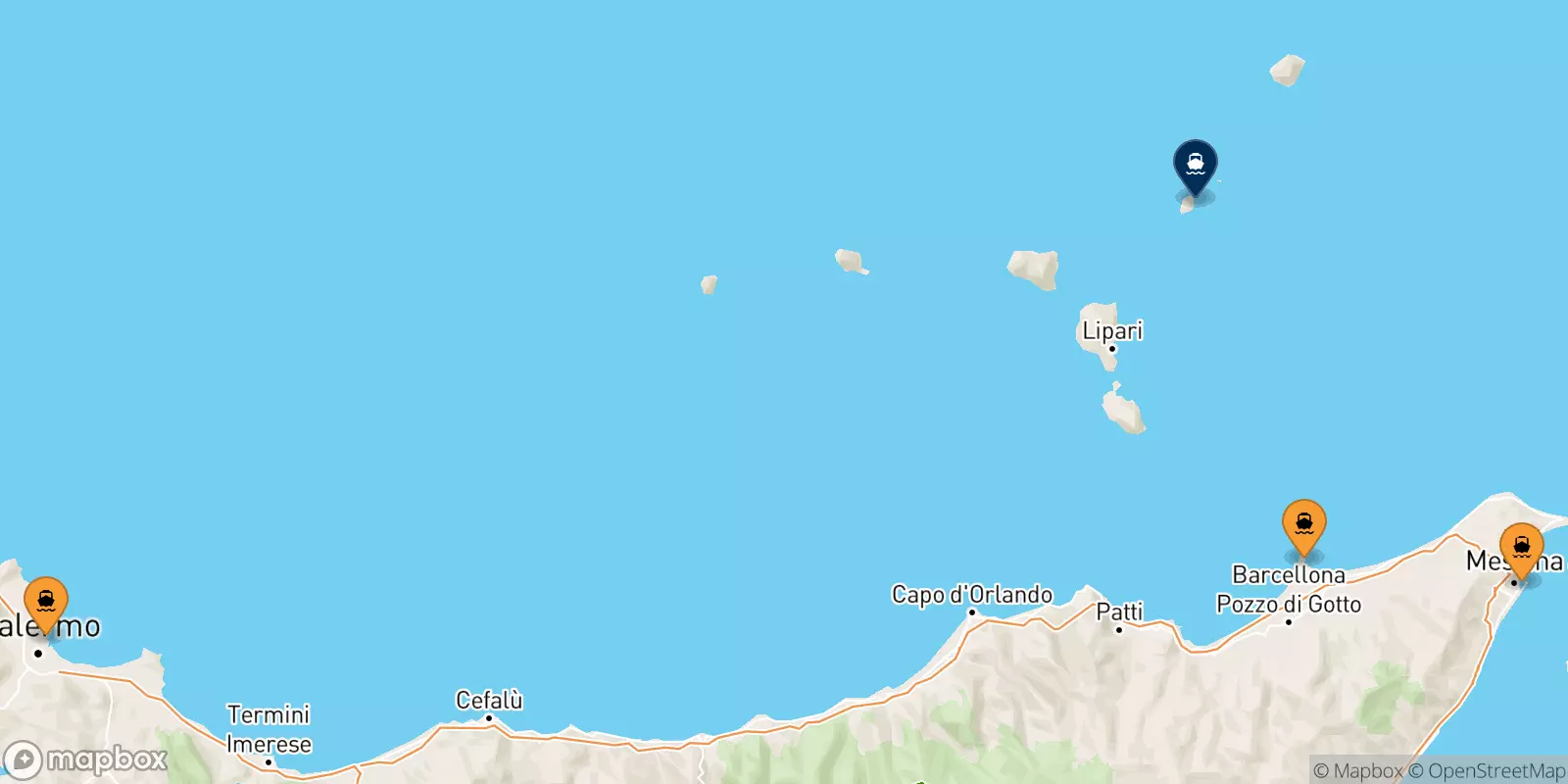 Traghetti dalla Sicilia per Panarea