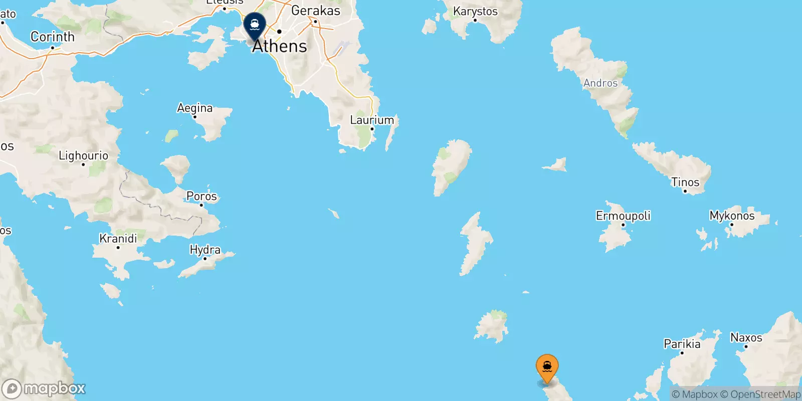 Traghetti da Sifnos per Pireo