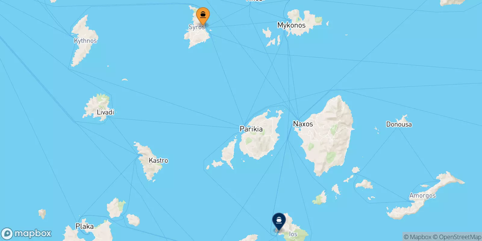 Traghetti da Syros per Ios