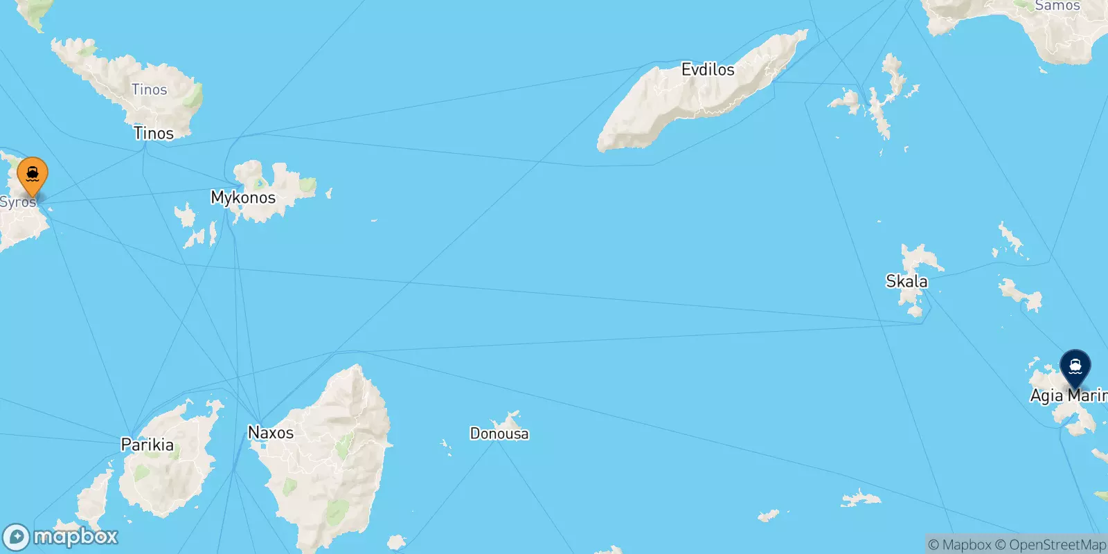 Traghetti da Syros per Leros