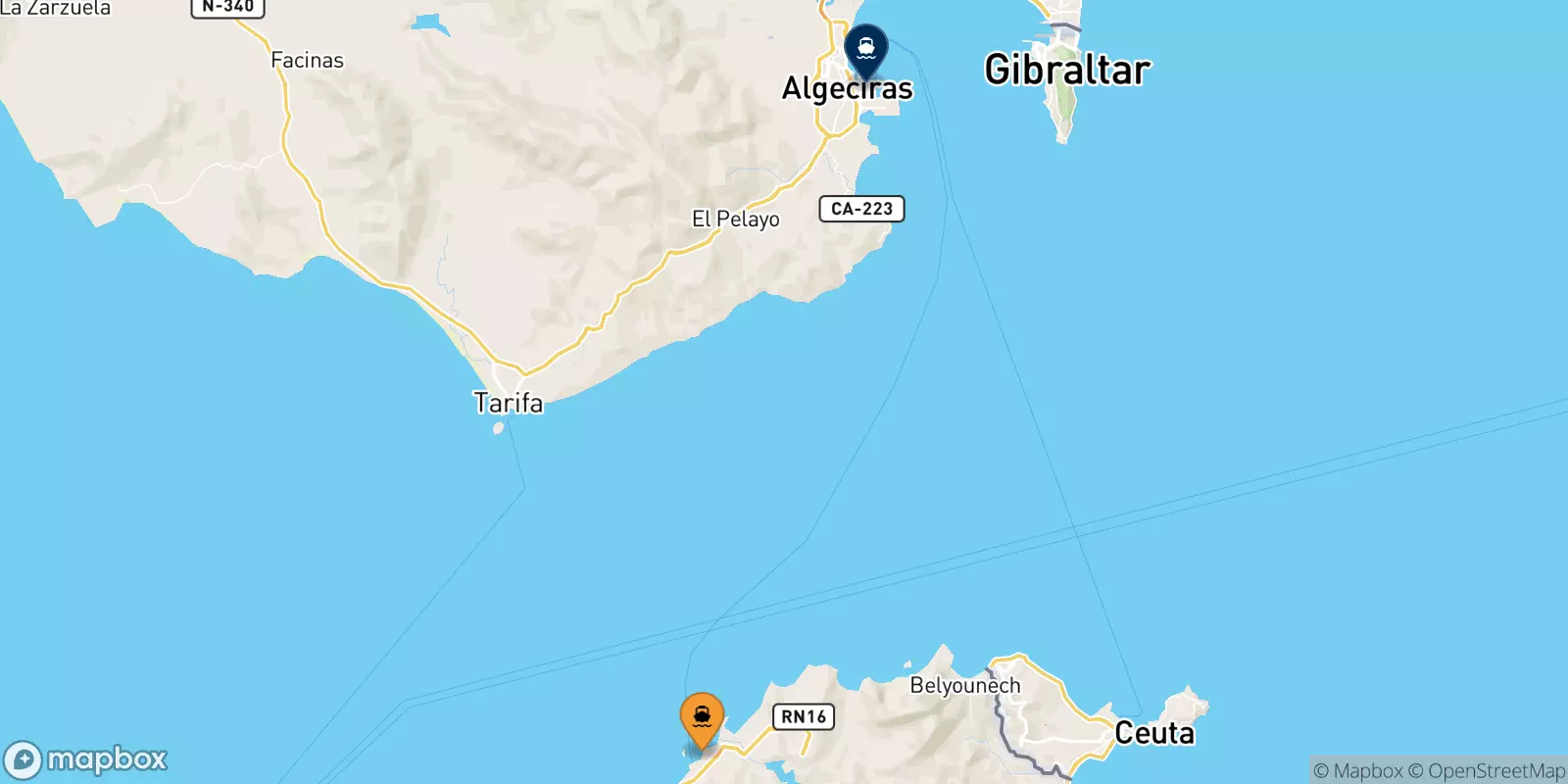 Traghetti da Tangeri Med per Algeciras