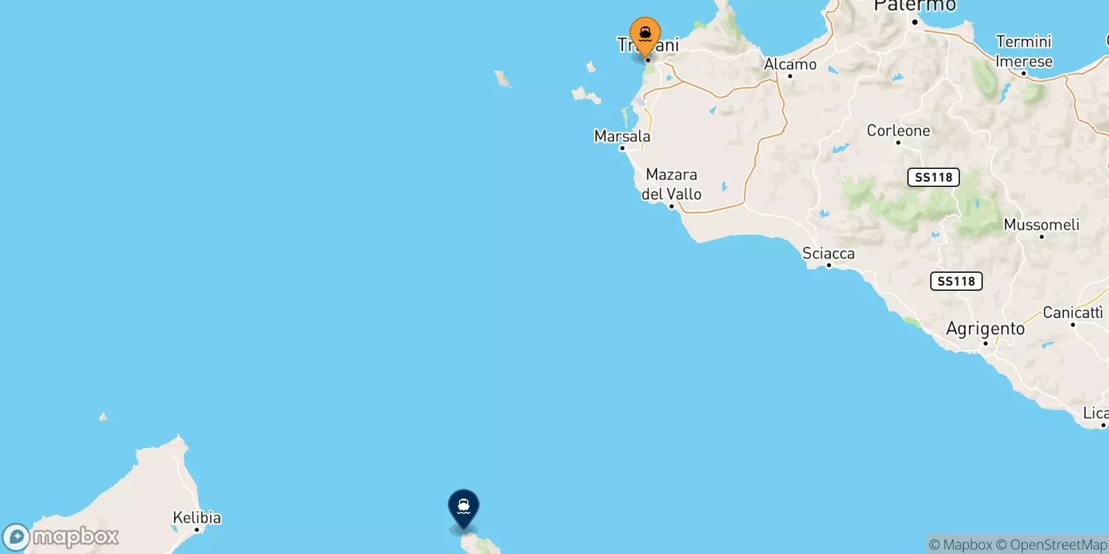 Traghetti da Trapani per l'Isola Di Pantelleria