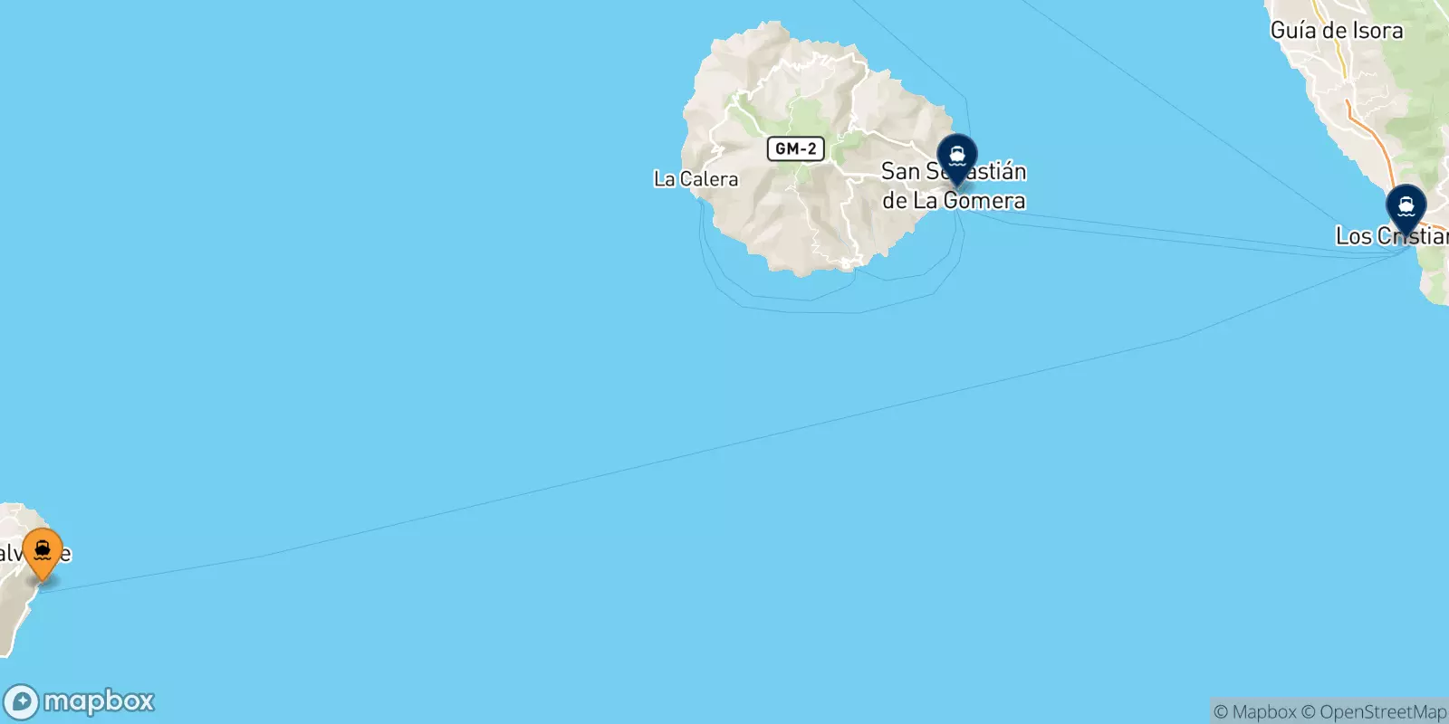 Traghetti da Valverde (El Hierro) per le Isole Canarie