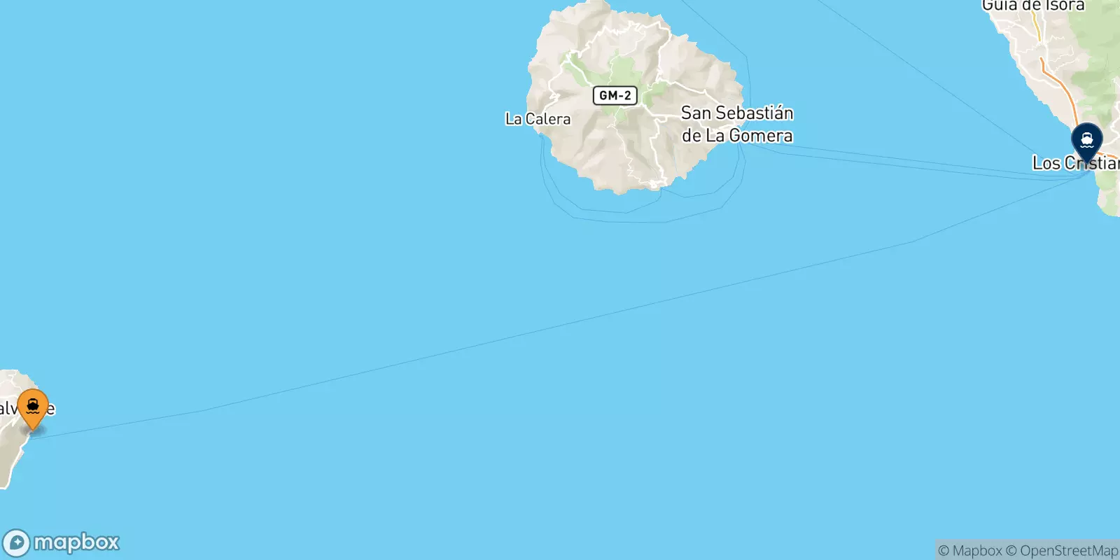 Traghetti da Valverde (El Hierro) per Los Cristianos (Tenerife)