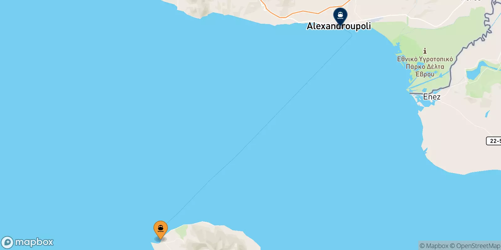 Traghetti da Samothraki per Alexandroupoli