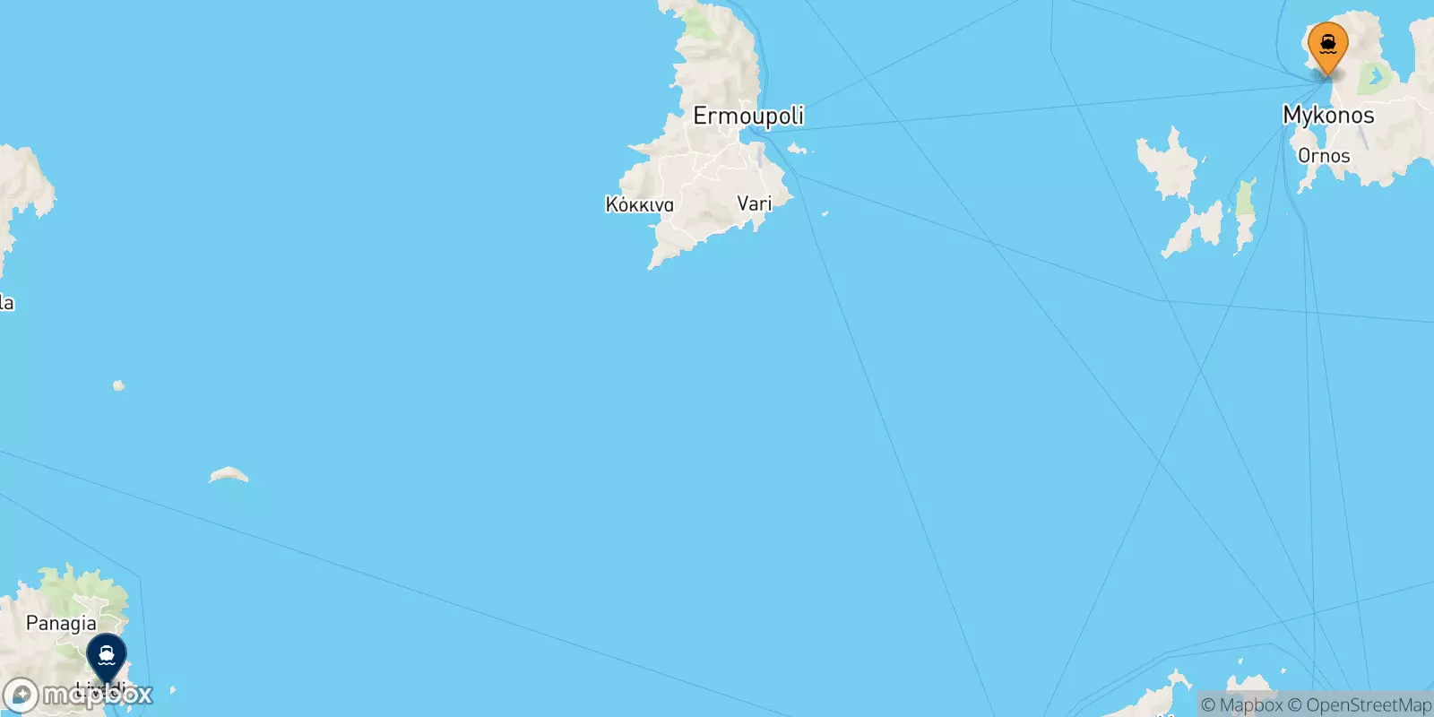 Traghetti da Mykonos per Serifos