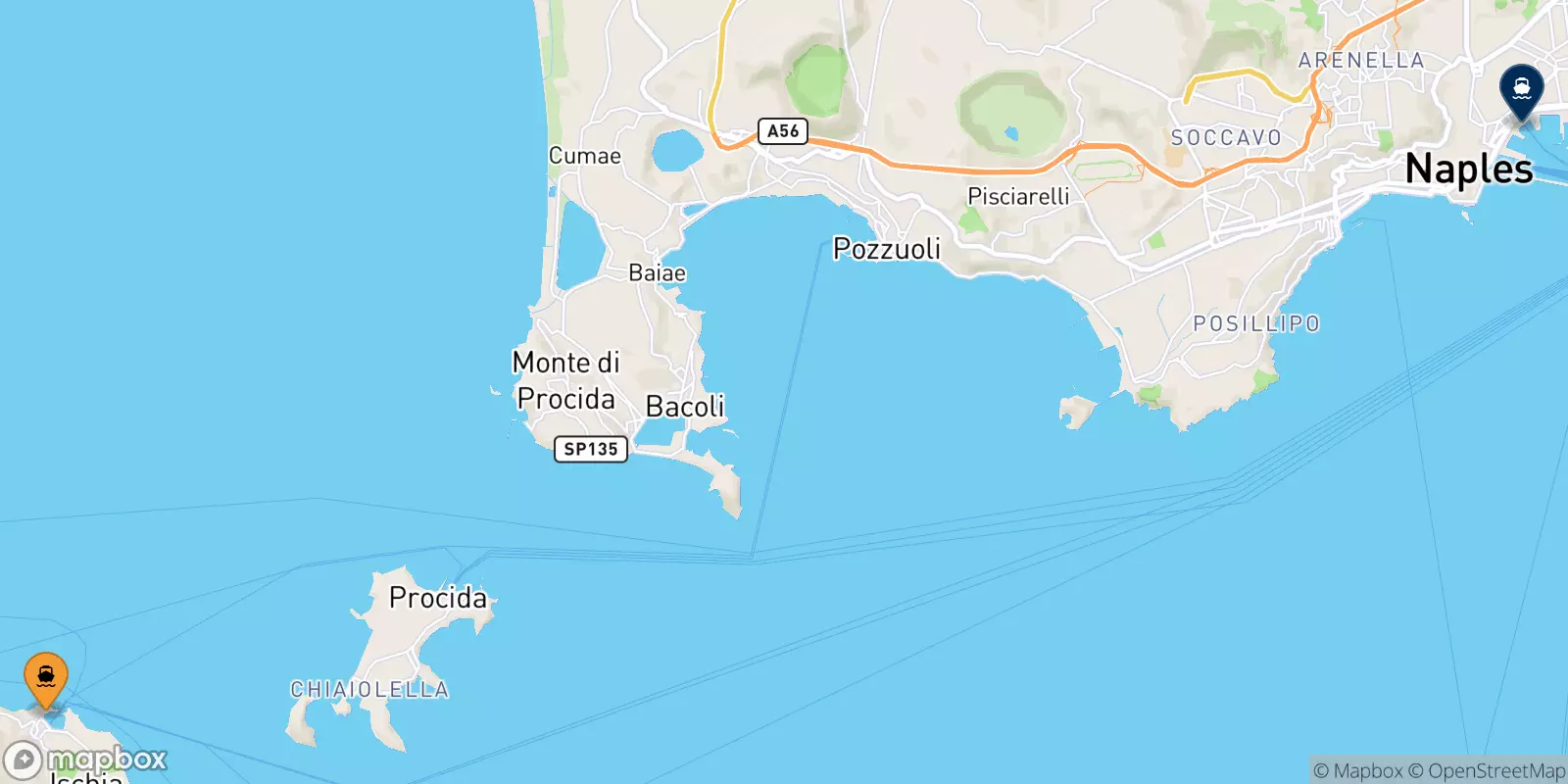 Traghetti da Ischia per Napoli Beverello