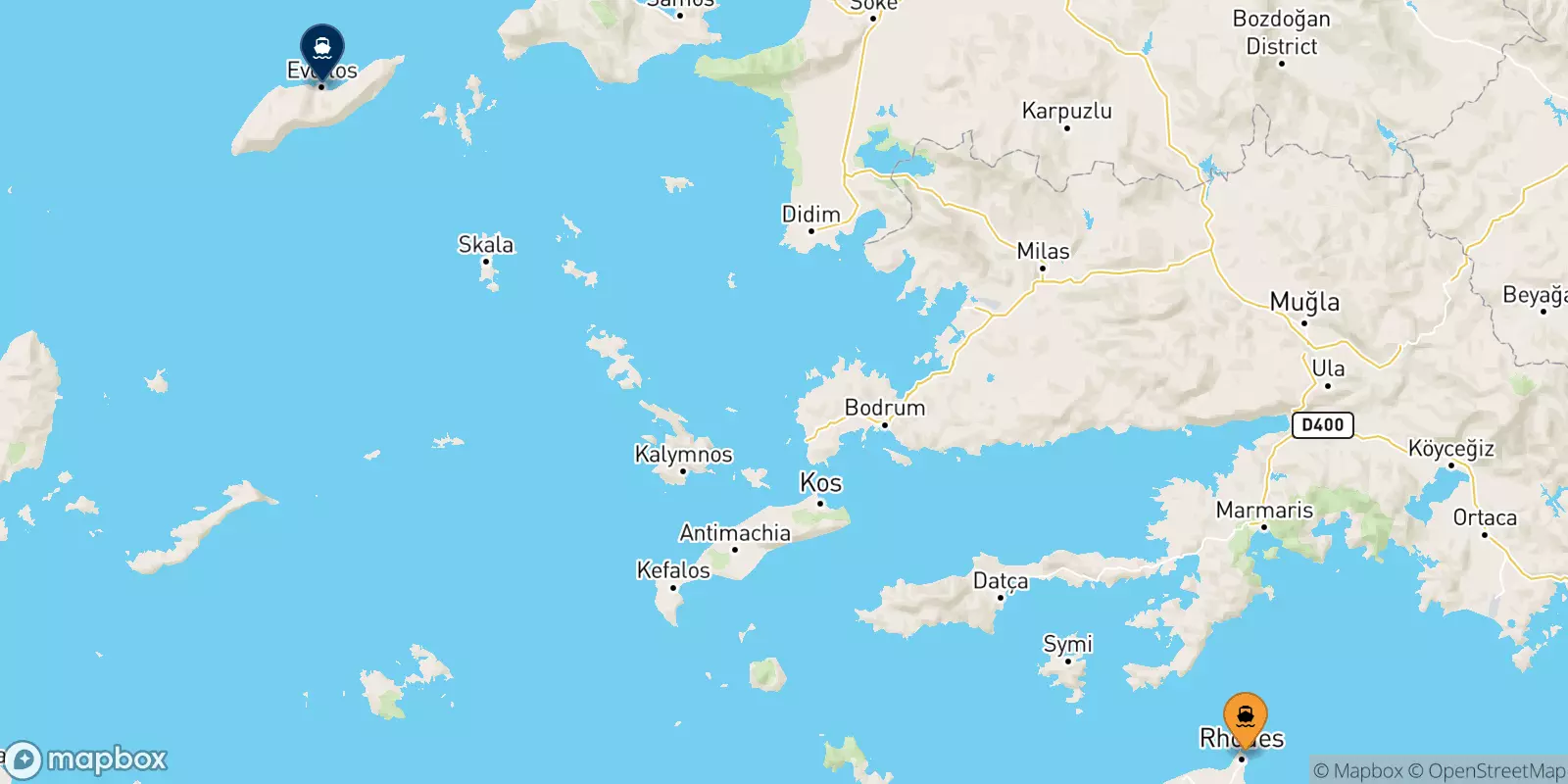 Traghetti da Rodi per Agios Kirikos (Ikaria)