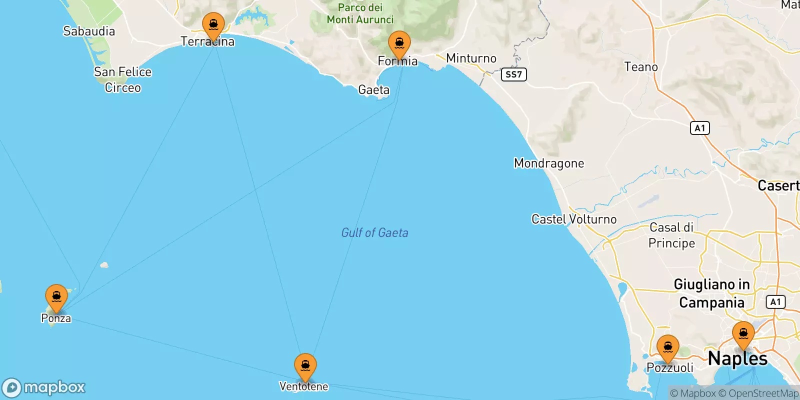 Traghetti per le Isole Pontine