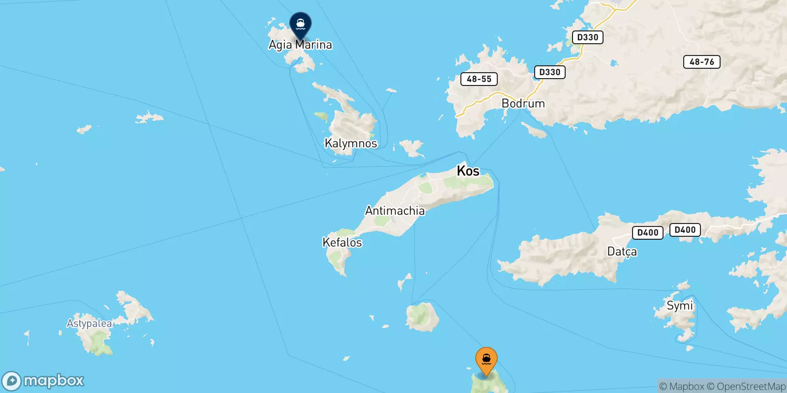 Traghetti da Tilos per Leros