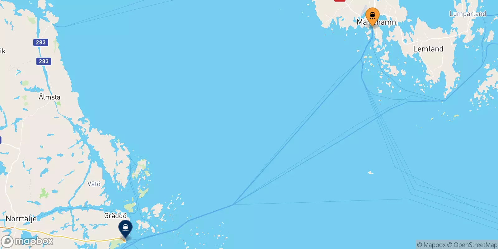 Traghetti da Mariehamn per Kapellskär