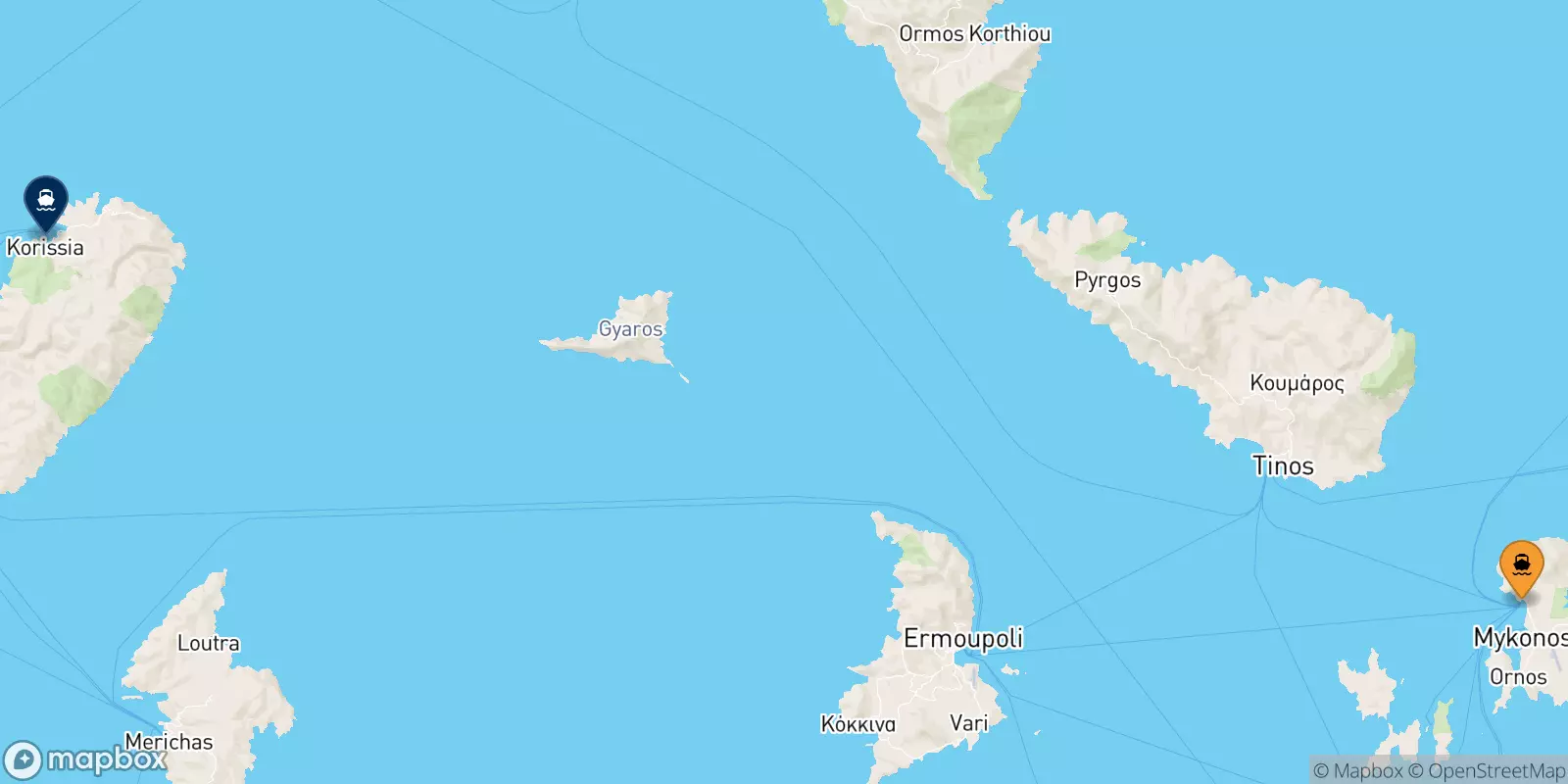 Traghetti da Mykonos per Kea