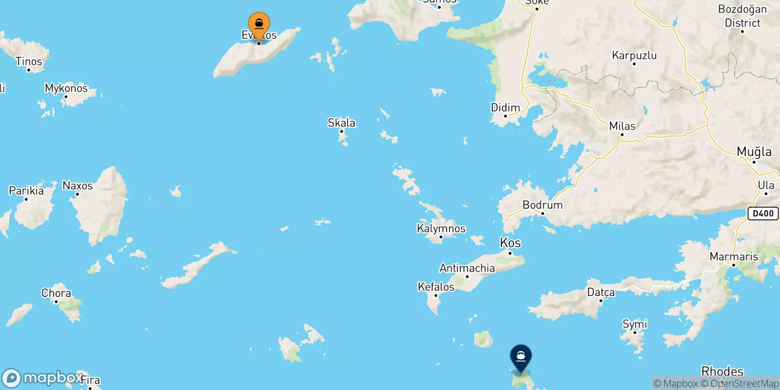 Traghetti da Evdilos (Ikaria) per Tilos